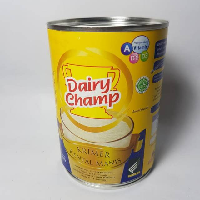 

susu DAIRY CHAMP kENTAL MANIS kemasan kaleng 480gr