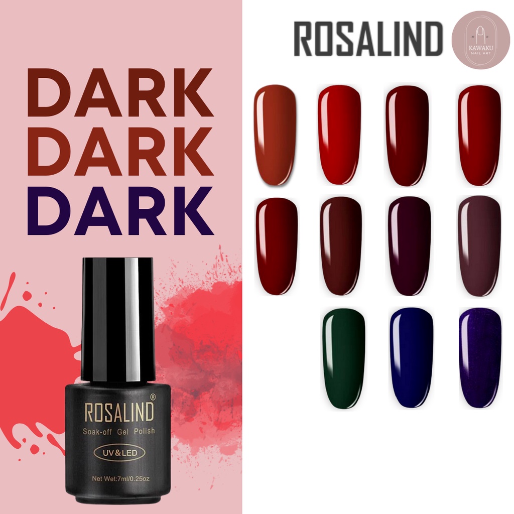 Rosalind Kutek Gel Polish UV LED Dark Color Series