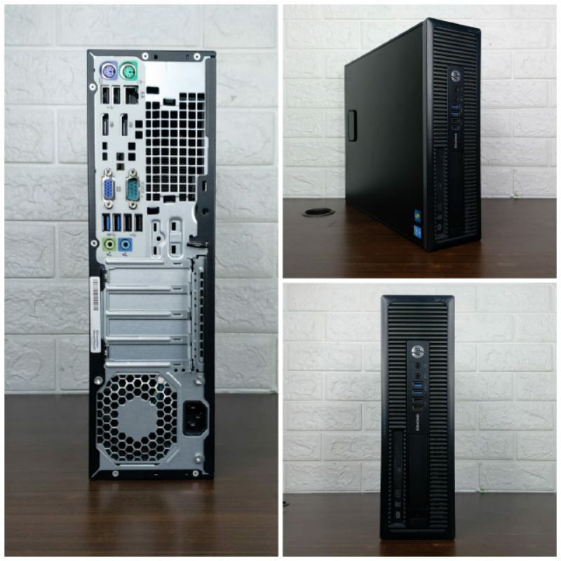 Paketan PC HP Elitedesk 800G1 Sff Core i5 Gen4 Ram 4GB HDD 500GB Lcd 19in Wide Berkualitas