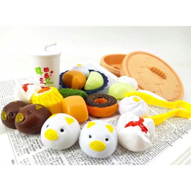 [JUALSEMUA18](1618-54)Mainan Dimsum Kukus Set  Lengkap 20pcs / Mainan Anak