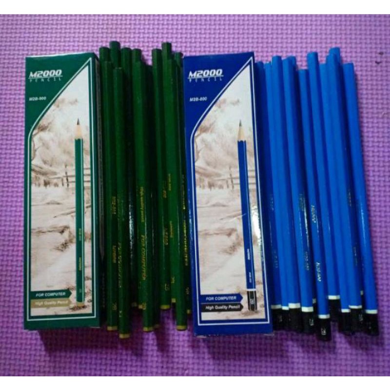 

1 pack pensil kayu 2b m2000 isi 12pcs