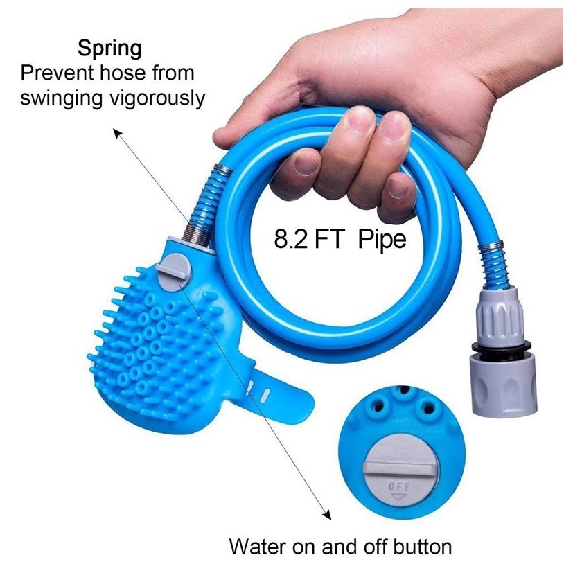 Pet Shower Bathing Tool Alat Mandi Hewan Anjing Kucing Sikat Grooming