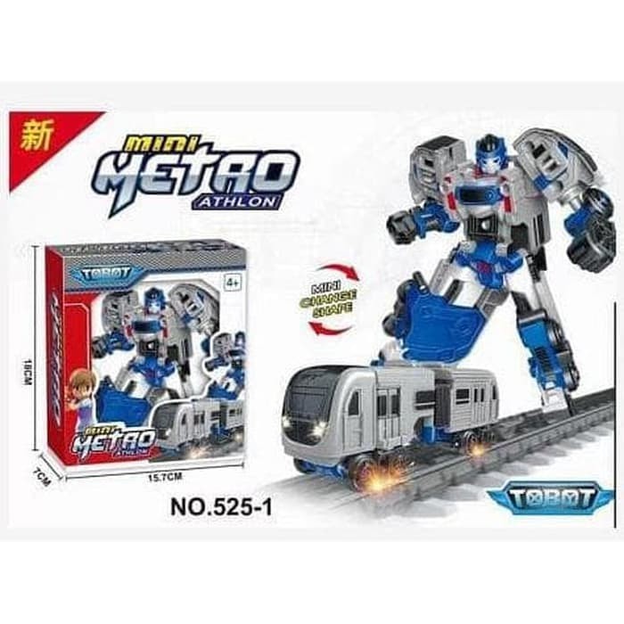 Mainan Anak Laki laki Tobot Mini Metro Train