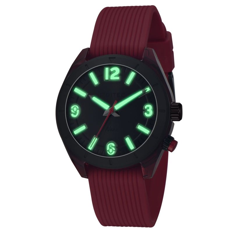 Jam Tangan Wanita Digitec Neon BDN 9100 Digitec 9100 Original Tali Rubber Tahan Air Lampu