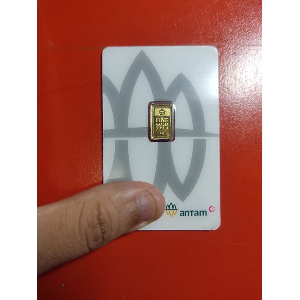Logam Mulia Emas LM Antam 1 Gram Gr Certieye Certicard RM Redmark 2021