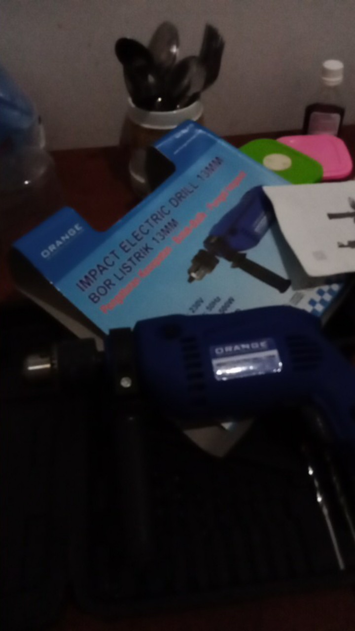 Mesin Bor Listrik Tembok Besi Beton Elektrik 13mm Impact Orange 6103