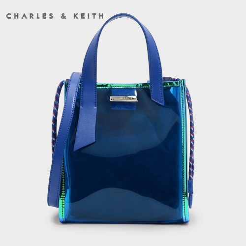 TAS SELEMPANG WANITA CHARLES & KEITH HAND BAG CNK-4274 BLUE ORIGINAL IMPORT BATAM TERMURAH