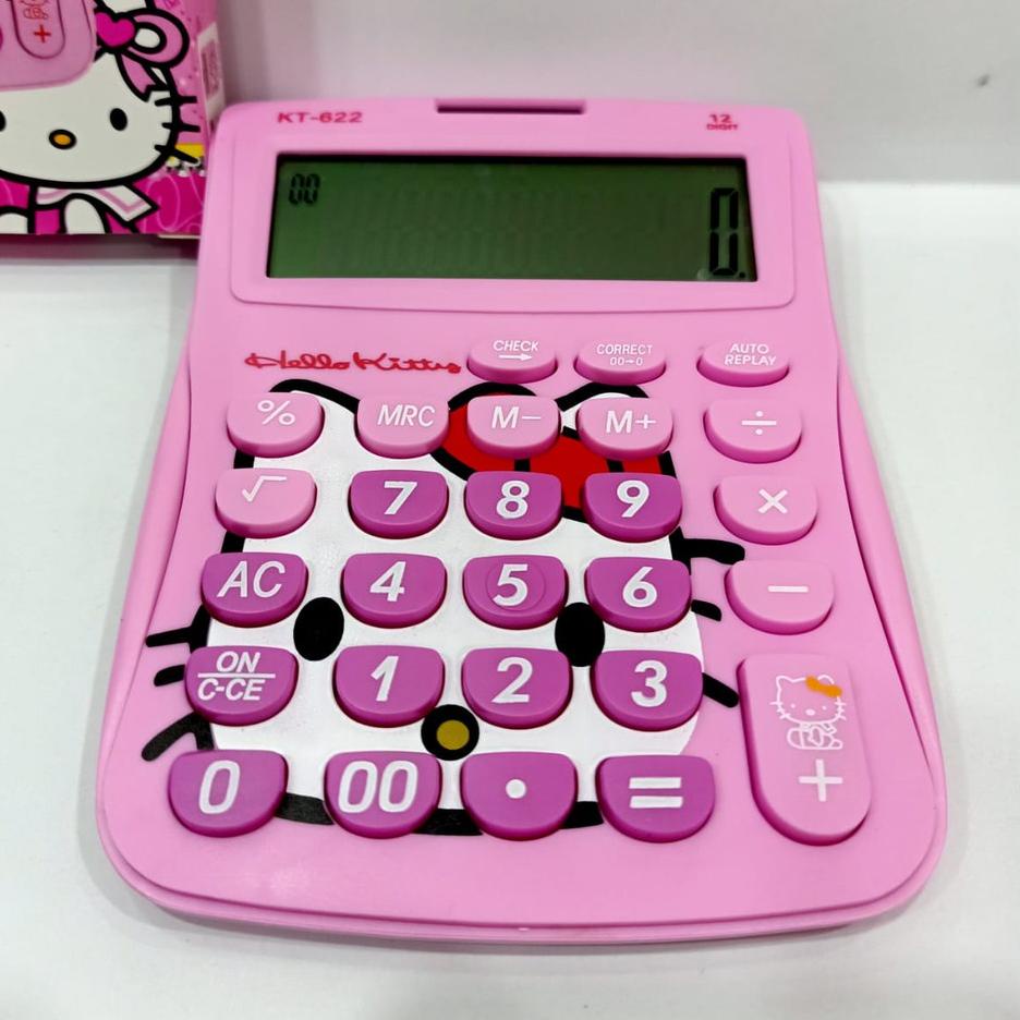 

Recomend Kalkulator Hello Kitty KT-622 / Hello Kitty Calculator 12 digit cek ulang pink ✓