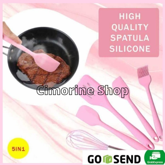 PAKETAN SET 5in1 Spatula Set Household Silicone Utensil