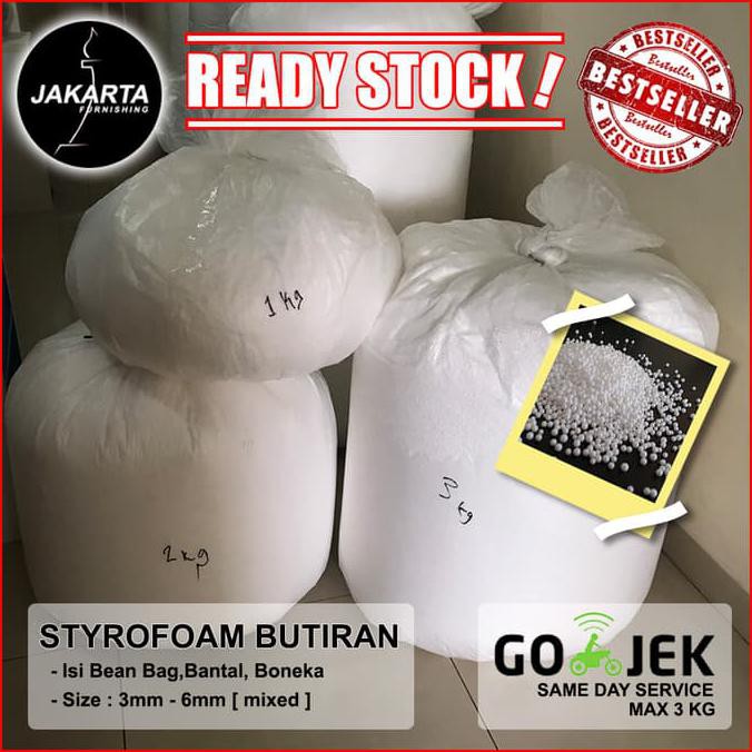 DISKON HARGA TERMURAH STEROFOAM Butiran EPS isi BEAN BAG STYROFOAM EPS DR301