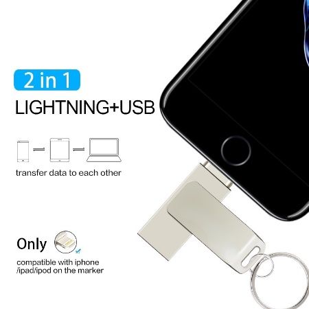 Kingston Usb Flash Drive Otg 2 in 1 1 Untuk iPhone / Laptop