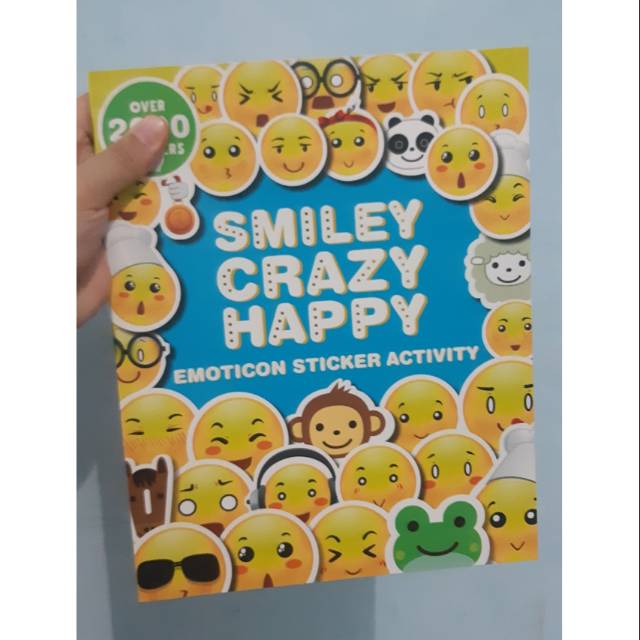 

buku emotion smiley crazy happy sticker activity