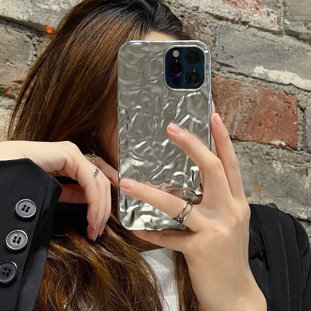 Soft Case Bahan Aluminum Tin Paper Shockproof Untuk Iphone 13 12 11 Pro Max 8 + 7 Plus X Xs Max Xr X