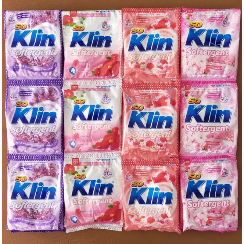 So Klin Softergent Powder Sachet - 6x41g kemasan baru