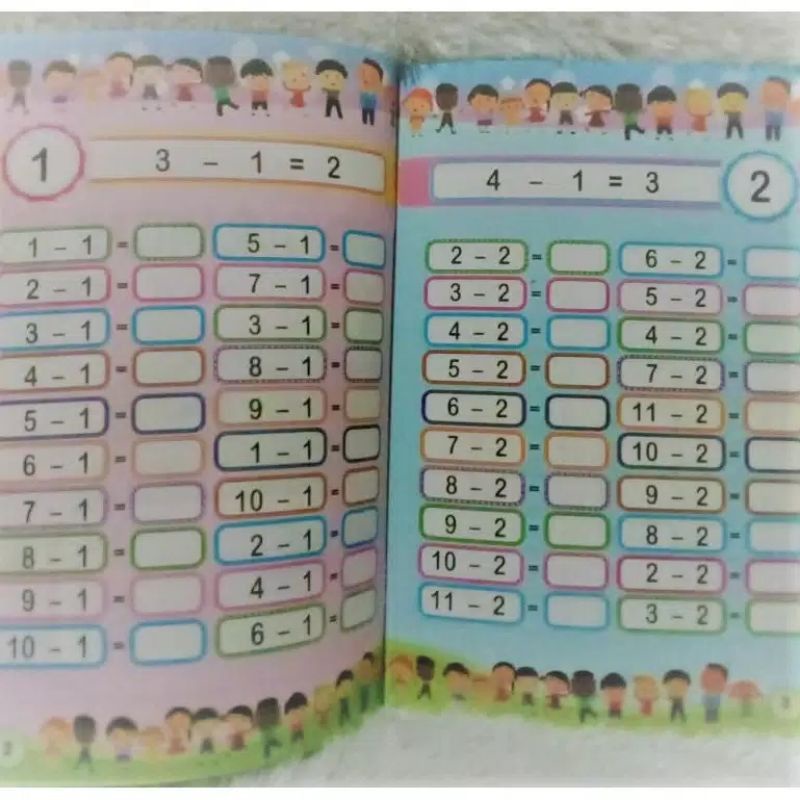 BUKU PANDAI BERHITUNG PENGURANGAN UNTUK TK FULL COLOR