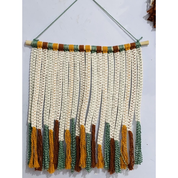 READY STOK) macrame Hiasan dinding selang seling / macrame wall hanging(HD 007)