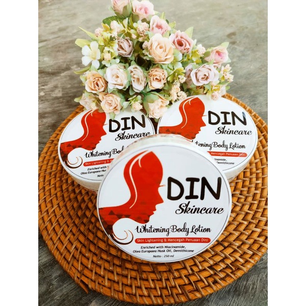 DIN Skincare Whitening Body Lotion BPOM