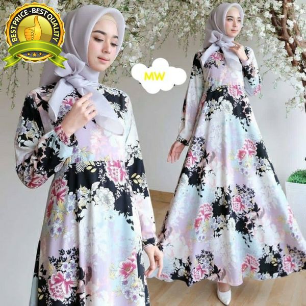 Grosir GAMIS / SYARI / DRESS / MAXI / SET KHIMAR / NAIRA SYARI ROSE FIRDAUS Simple
