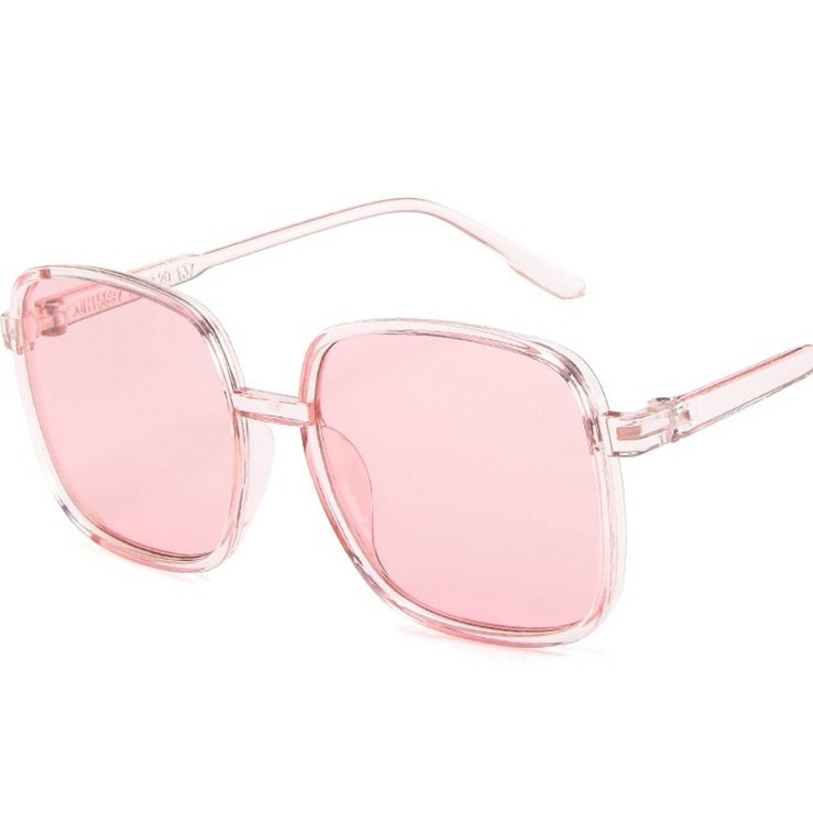AS Kacamata Wanita Hitam 6178 Kotak Gaya Style Sunglasses Kaca Mata Fashion Eyewear-TRANS PINK