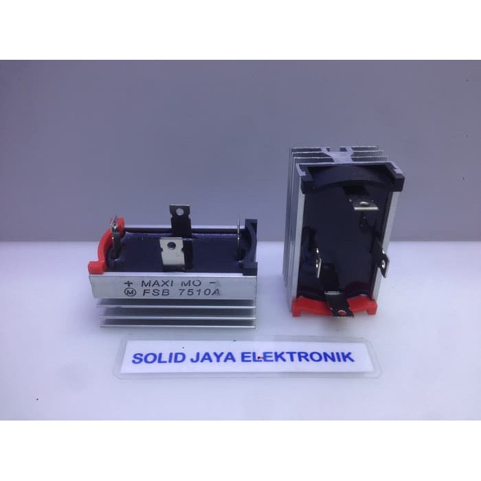 DIODA 75A 7510 DIODA BRIDGE 75A 75 A 75 AMPERE DIODA KOTAK BRIDGE PLUS HEATSINK