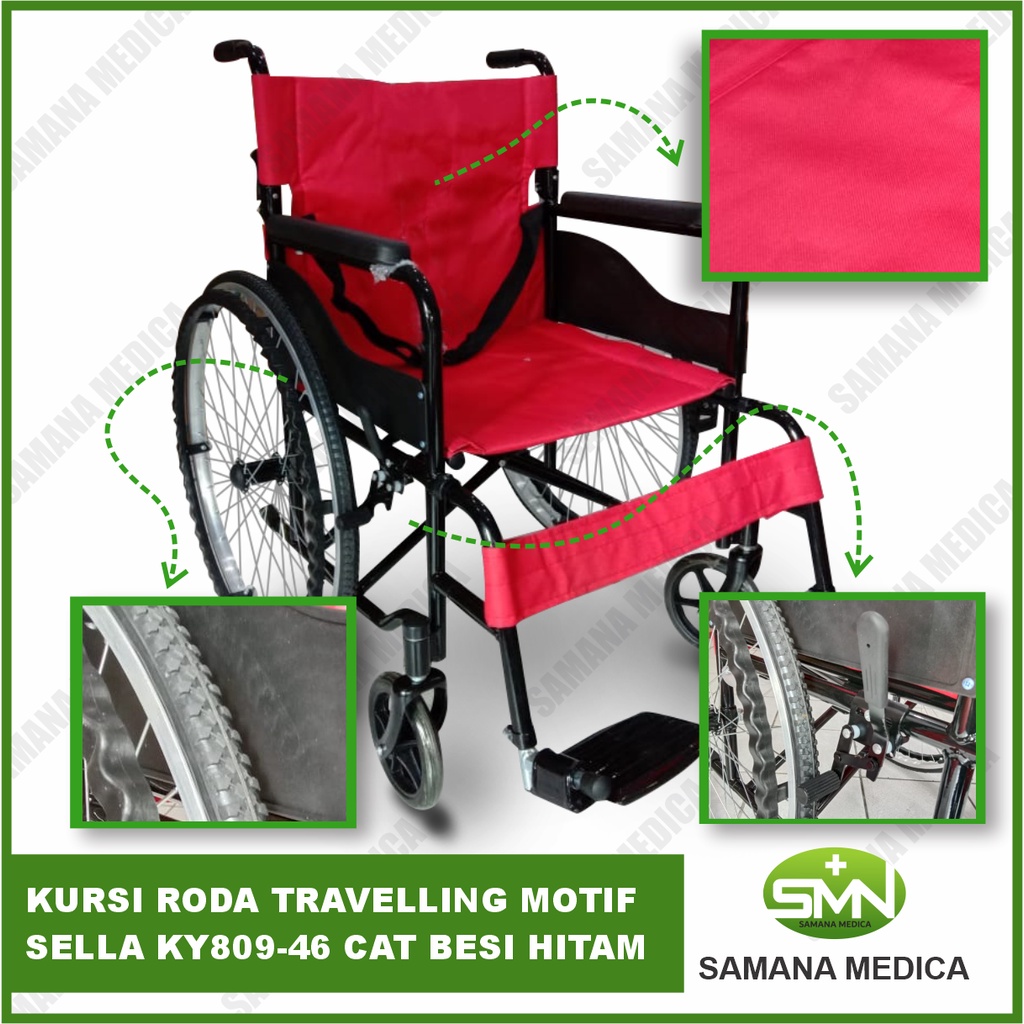 KHUSUS GOJEK DAN GRAB KURSI RODA travelling motif SELLA KY809-46 Velg Racing