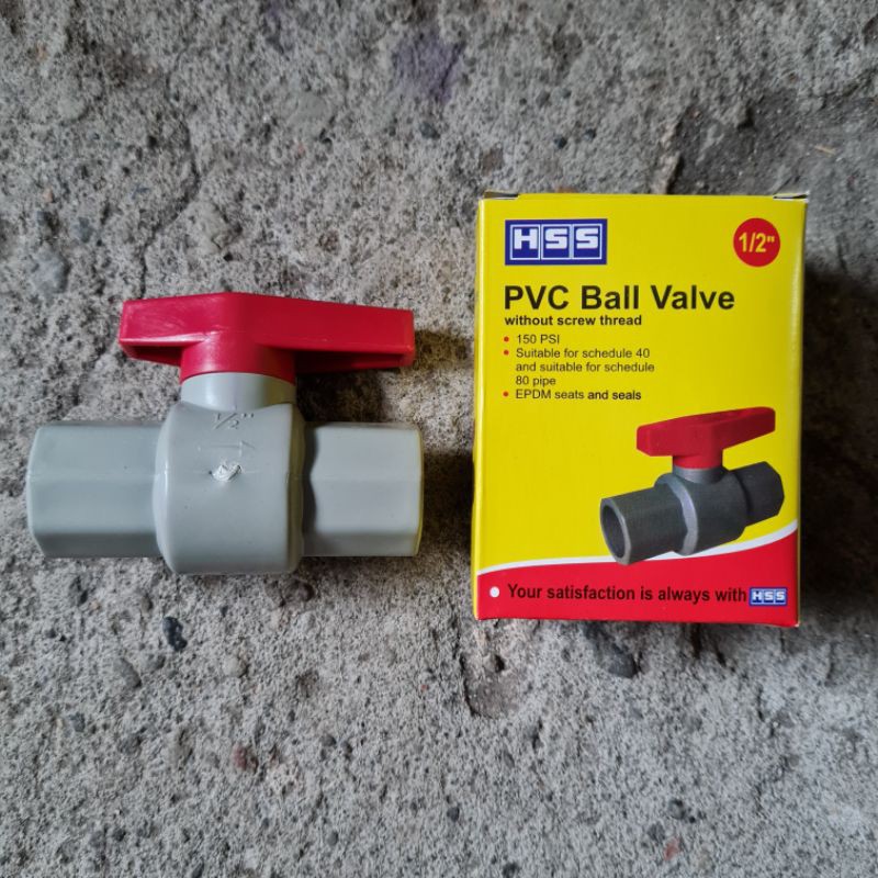 BALLVALVE PVC HSS 3/4&quot; / STOP KRAN PLASTIK