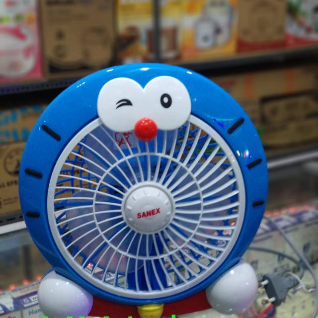 Kipas Angin Karakter Sanex 8Inch Doraemon - Kipas Angin KotaK Karakter Doraemon