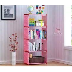 SURIA MAKASSAR | Rak Buku Portable 5 Layer / Rak Buku Single / Rak Serba Guna 4 KOTAK Merk SHENAR