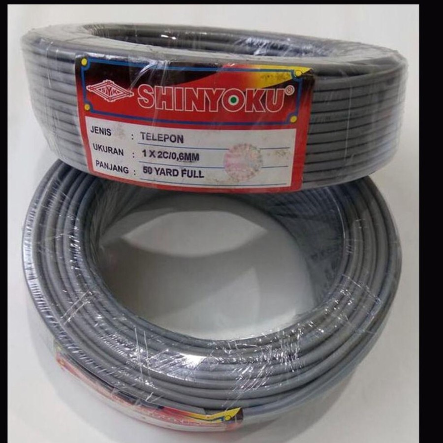 KABEL TELEPON SHINYOKU/KABEL INSTALASI WALET 50 METER MEREK SHINYOKU