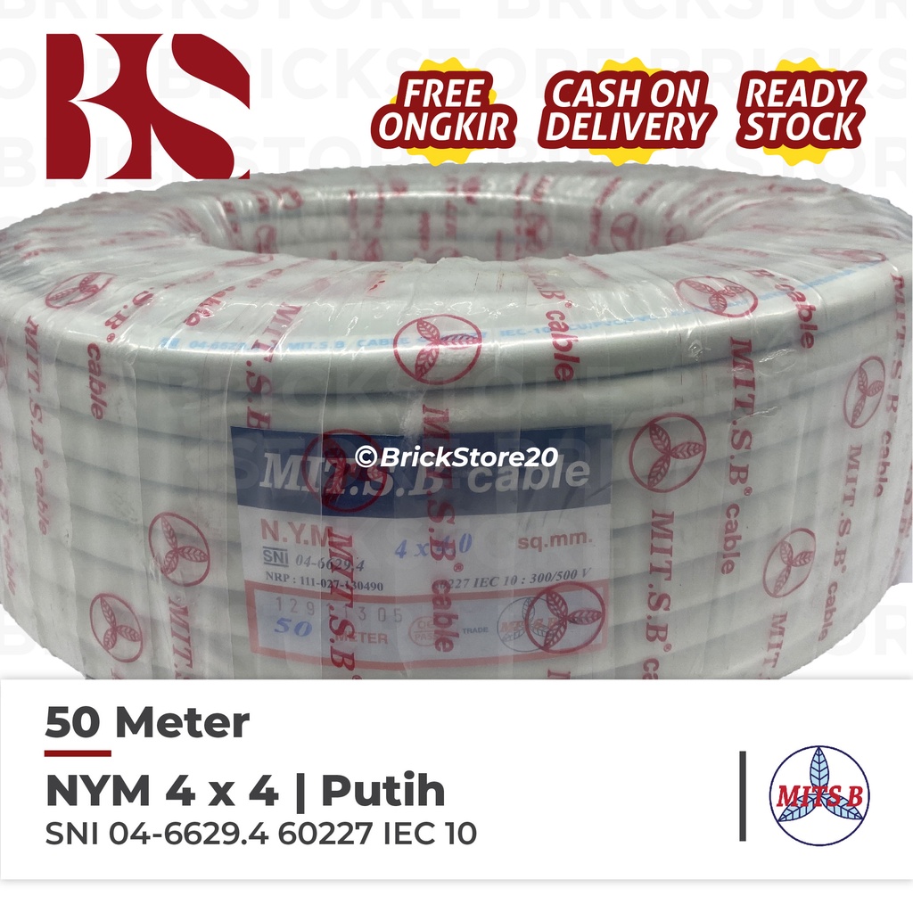 KABEL TUNGGAL MITSUBA NYM 4x4 (50M)