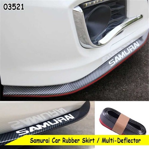 Pelindung Bemper SAMURAI ~ Car Lips Bumper ~ Karet Carbon Mobil 3D