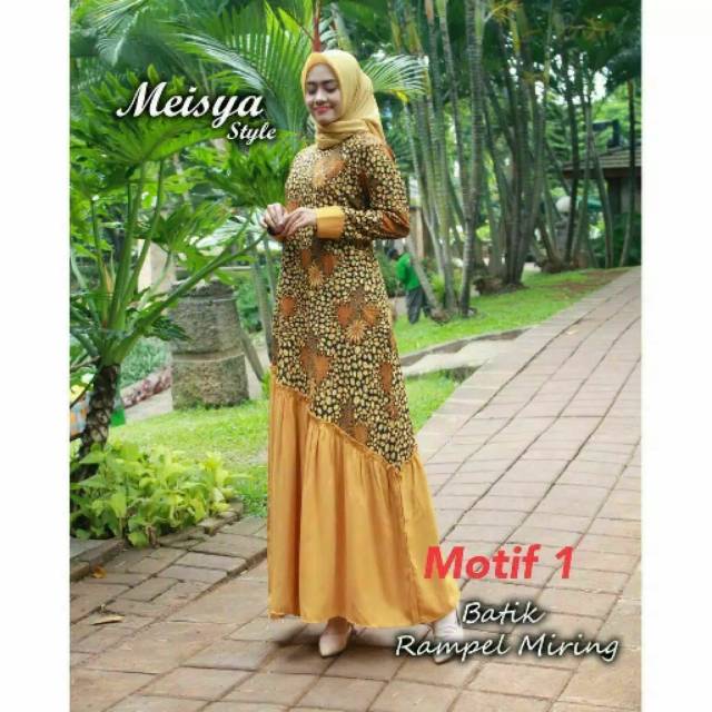 Gamis / gamis meisya / gamis batik / gamis pekalongan / gamis batik meisya / gamis rempel