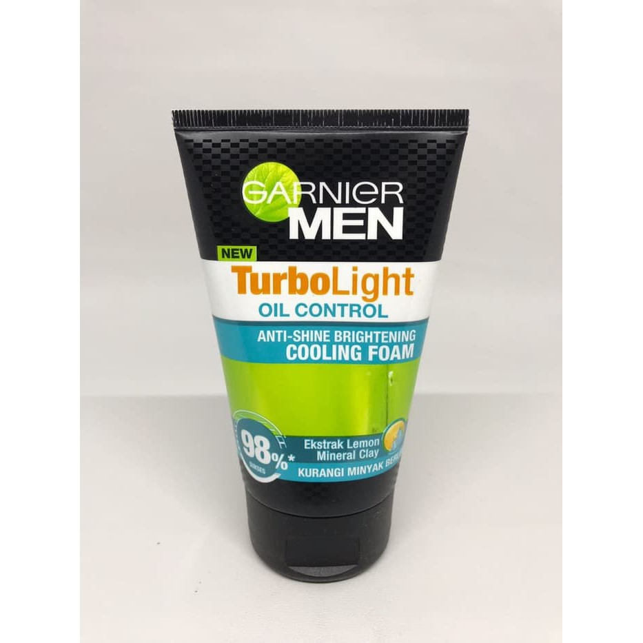 Garnier Men Turbo Light Oil Control Cooling Foam 50ml &amp; 100ml