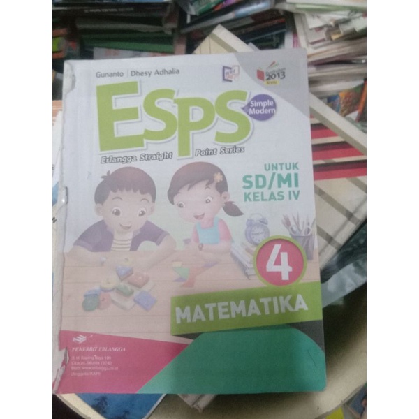 ESPS MATEMATIKA KELAS 4 ERLANGGA