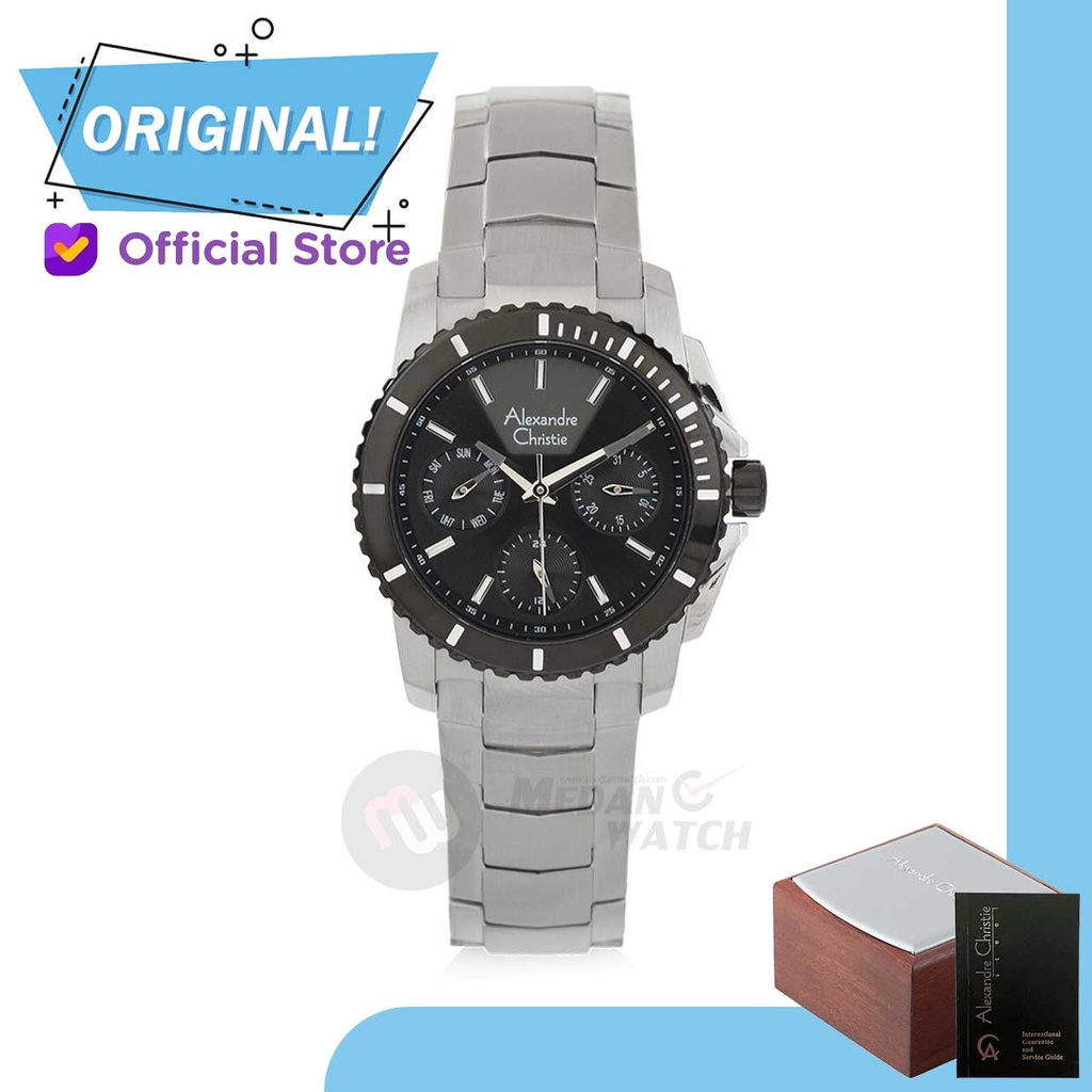 Jam Tangan Wanita Analog Alexandre Christie 6455BF AC6455 AC 6455 BF 6455 BFBTBBA Original Garansi R
