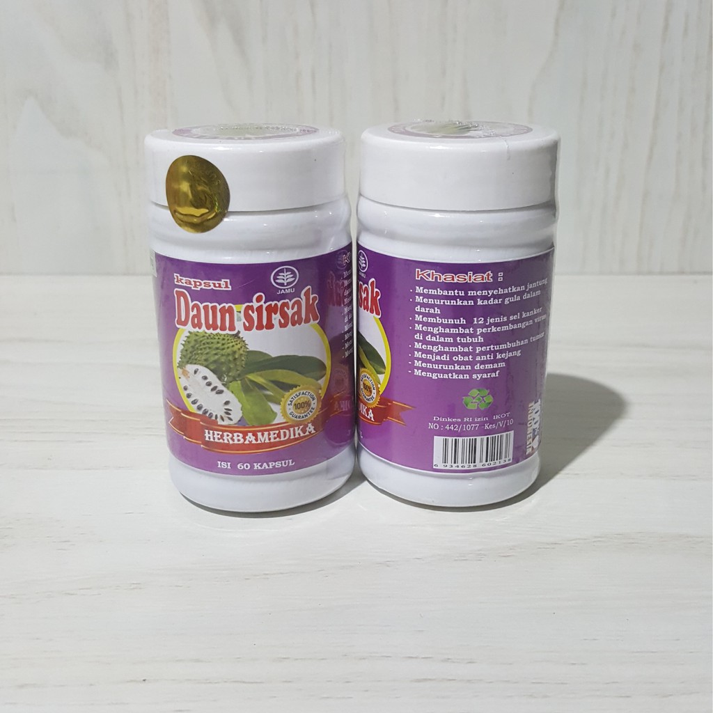 

KAPSUL DAUN SIRSAK ISI 60 HERBAMEDIKA