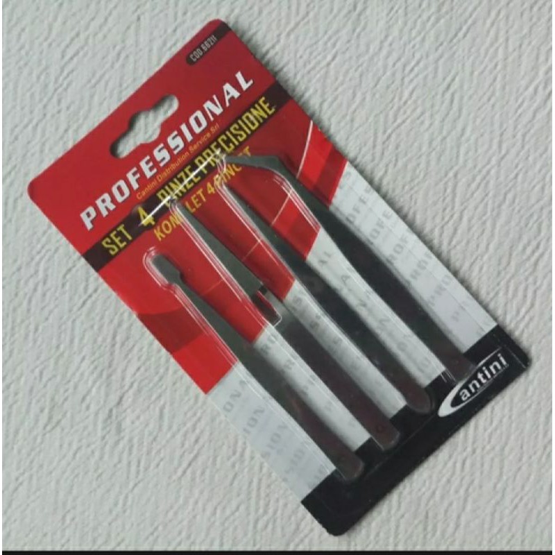 pinset set 4 pis untuk elektronik serpis jam