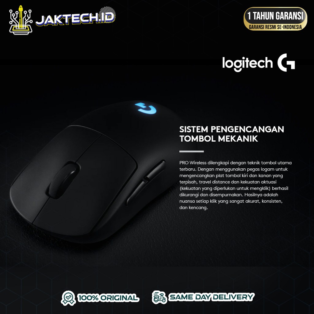 Logitech G Pro Wireless Professional Gaming Mouse / GARANSI RESMI