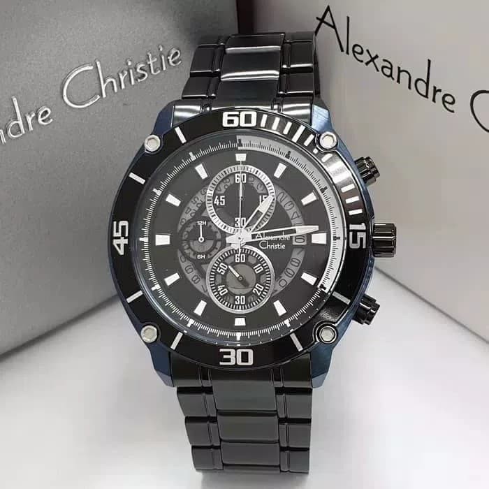 Jam Tangan Pria Alexandre Christie Original New Model AC7404