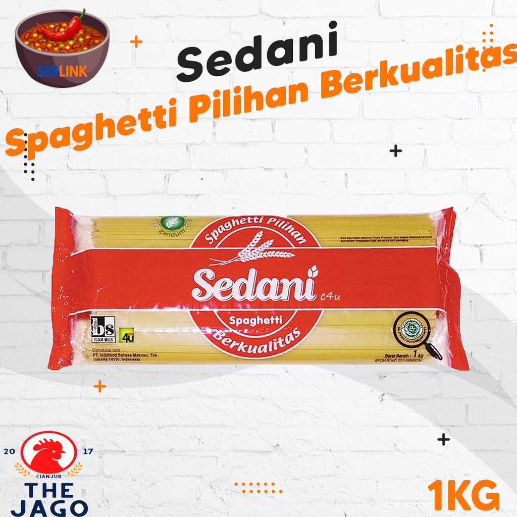 

Sedani Spaghetti Pilihan Berkualitas 1KG