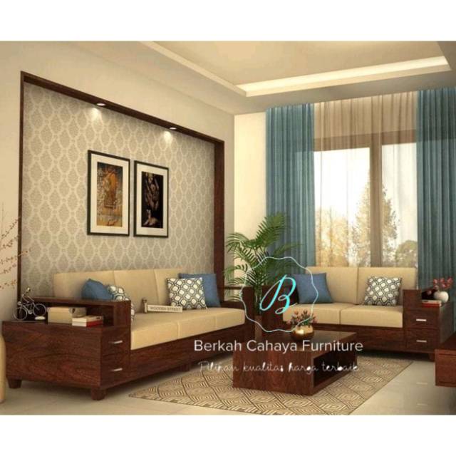 Kursi tamu sofa minimalis jumbo jati jepara