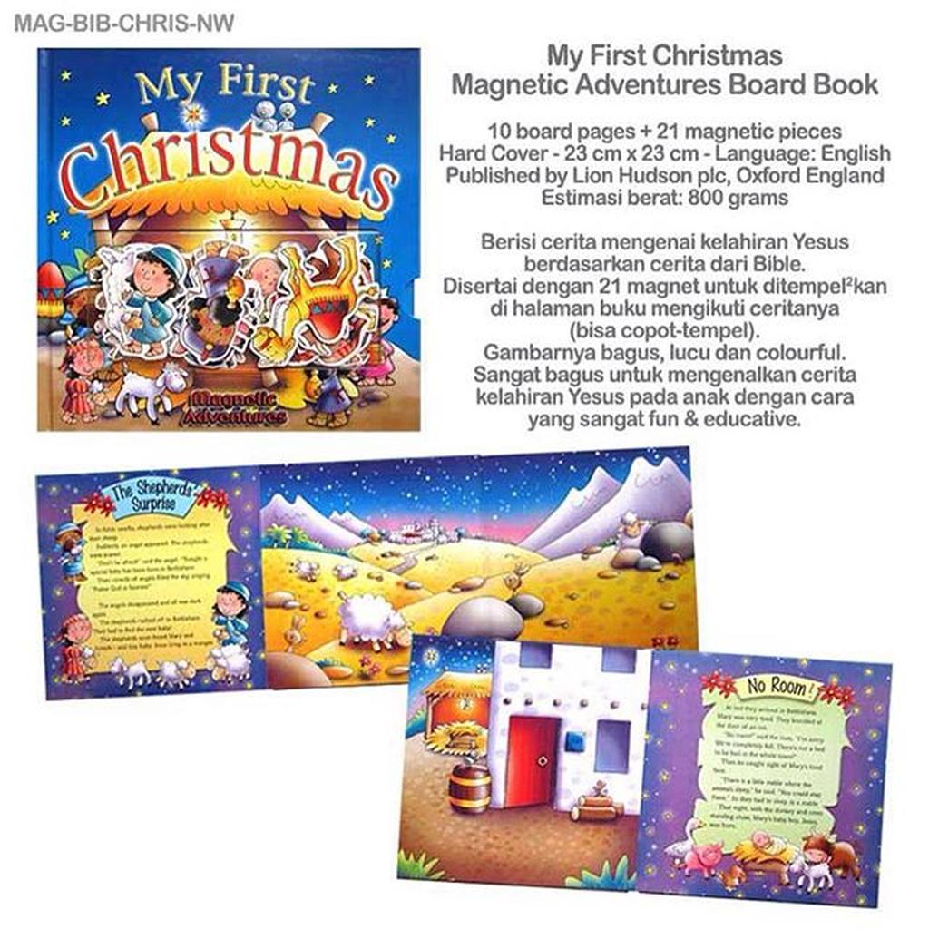 My First Christmas Magnetic Adventures Board Book Shopee Indonesia