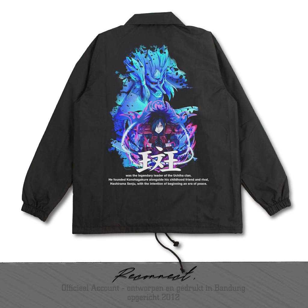 Reconnect Coach Jacket Anime Naruto Madara Uchiha - Unisex