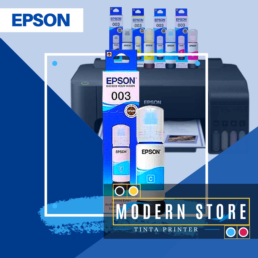 Tinta Epson 003 CYAN SERIES L3110 L3150 L3100 L1110 L3101 L5190