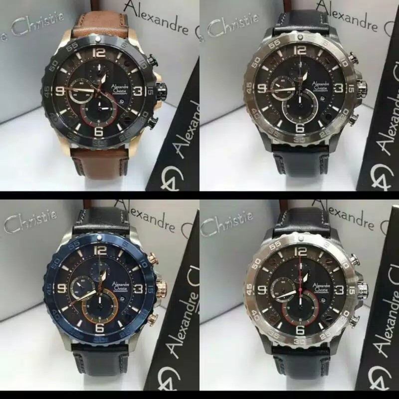 Jam Pria Alexandre Christie 6505 AC6505 AC 6505 Original Garansi Resmi Alexander Christie