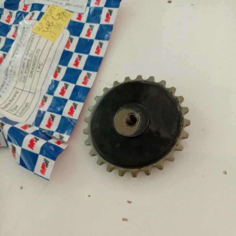 MPM - Gear Gir Gigi Pompa Oli GRAND SUPRA FIT X LAMA NEW REVO 100 C70 kompa Oil pump Sprocket-2