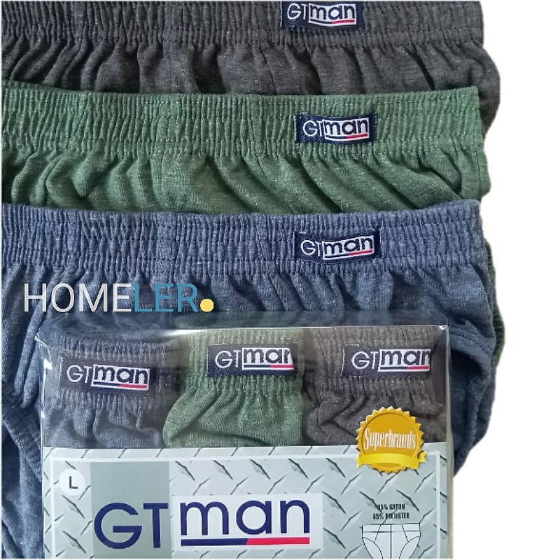 Celana Dalam Pria GT Man (1 Box Isi 3 Pcs) / Celana Dalam Pria Dewasa / Cd Sempak Pria