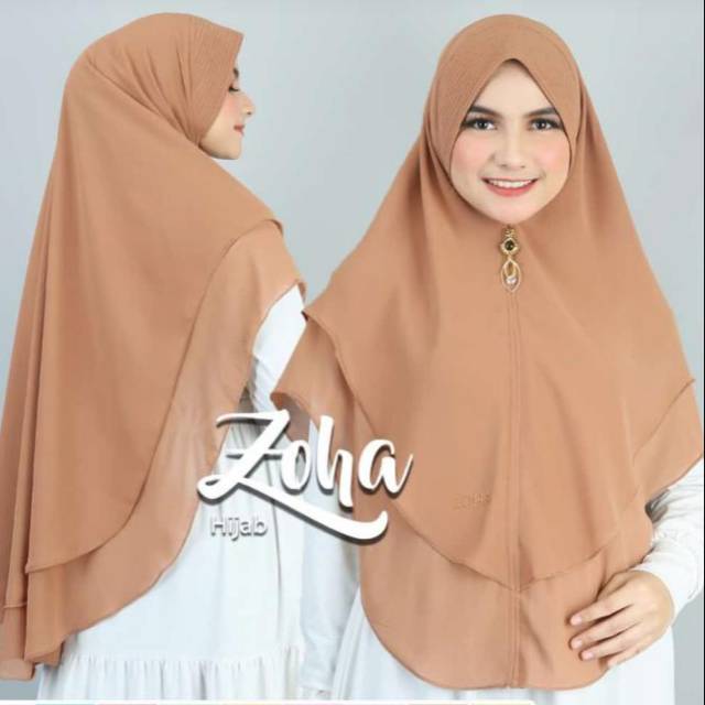 Hijab ori khimar syari HUSNA ceruty bebydol.