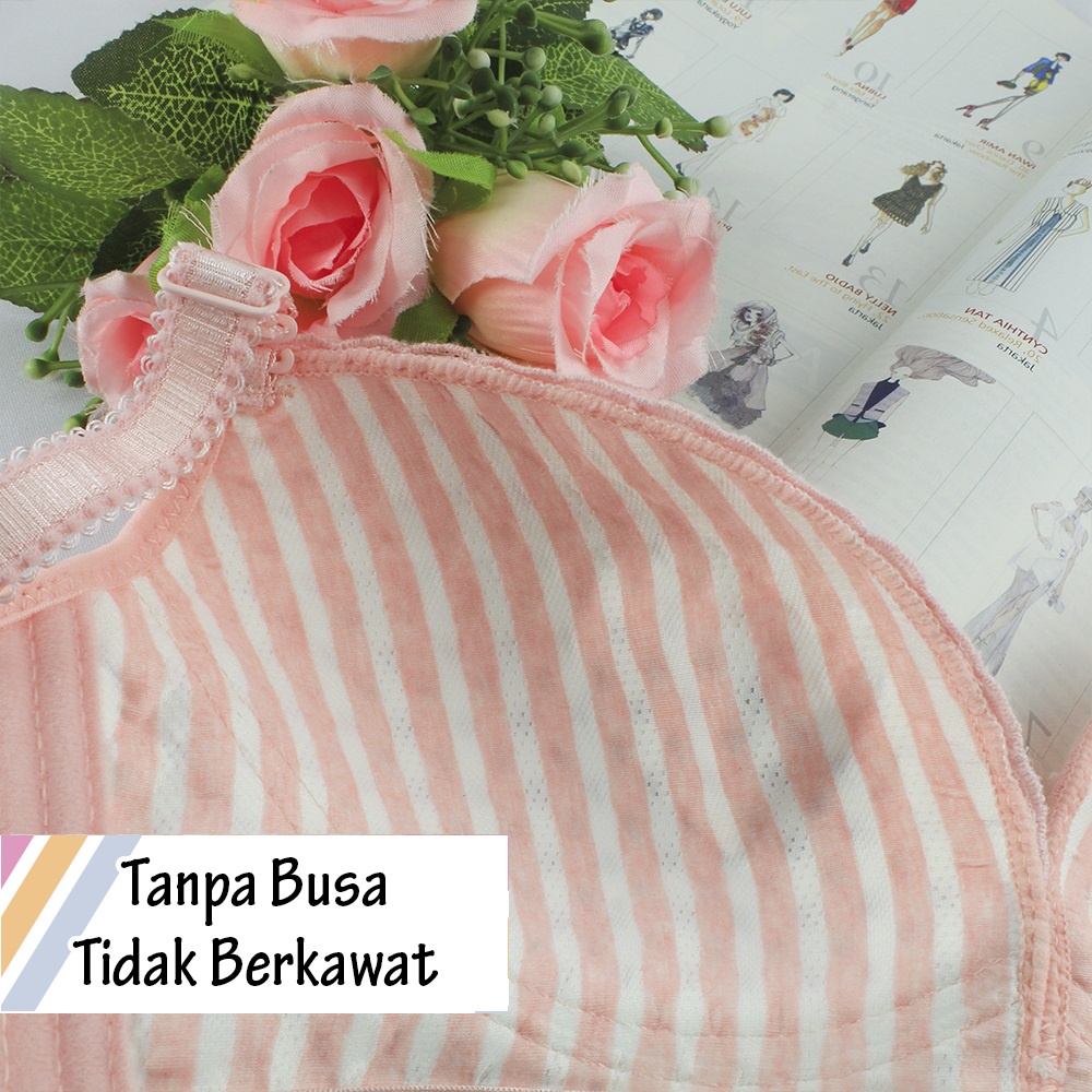 Bh Bra Import Sexy Tanpa Kawat Tanpa Busa Motif Jaring Brokat