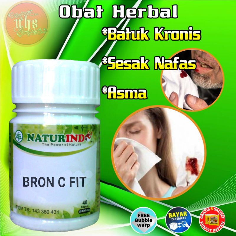 

Obat Herbal BRON C FIT Naturindo (Spesial Atasi Pernafasan)